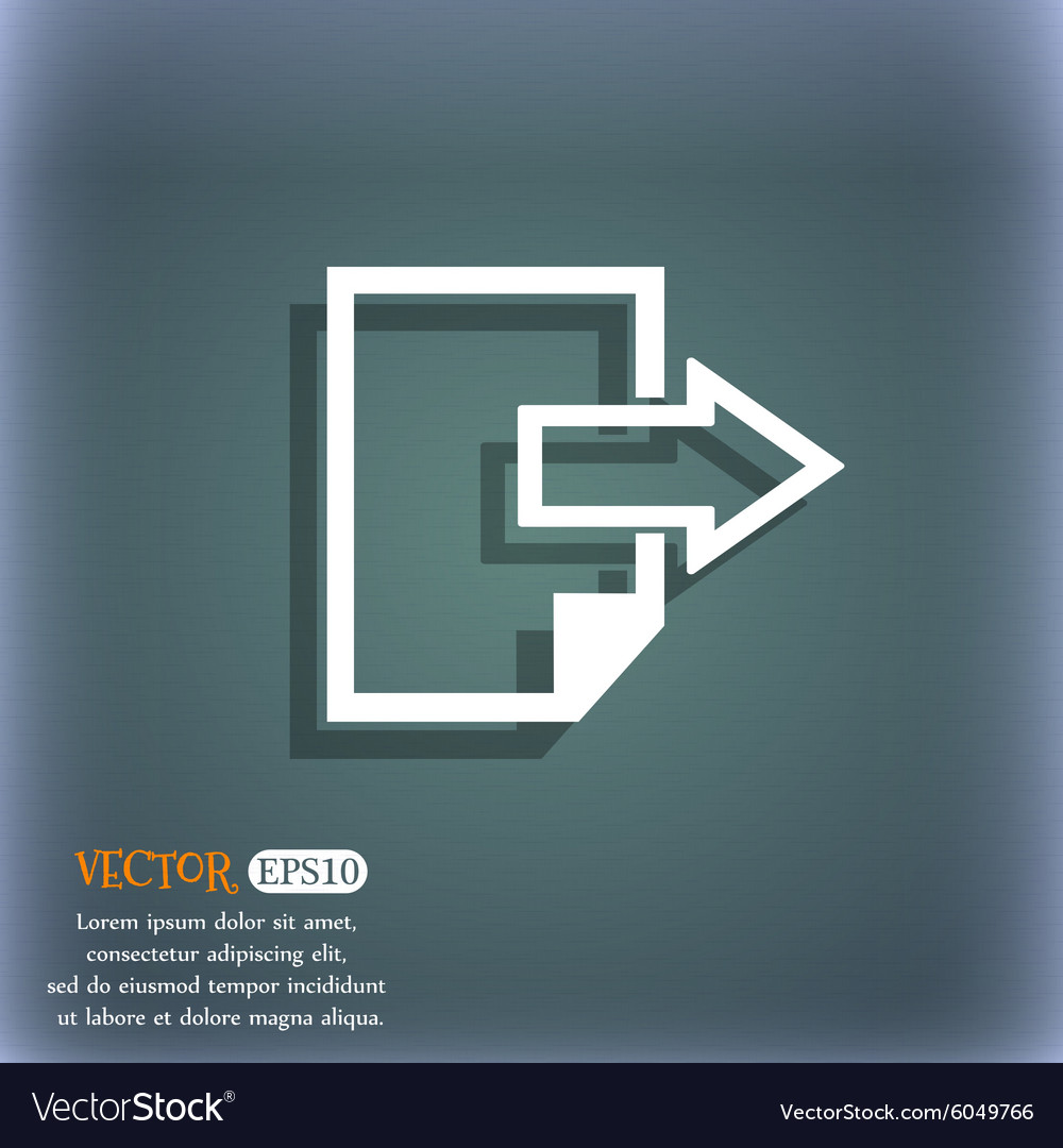 Export file icon document symbol