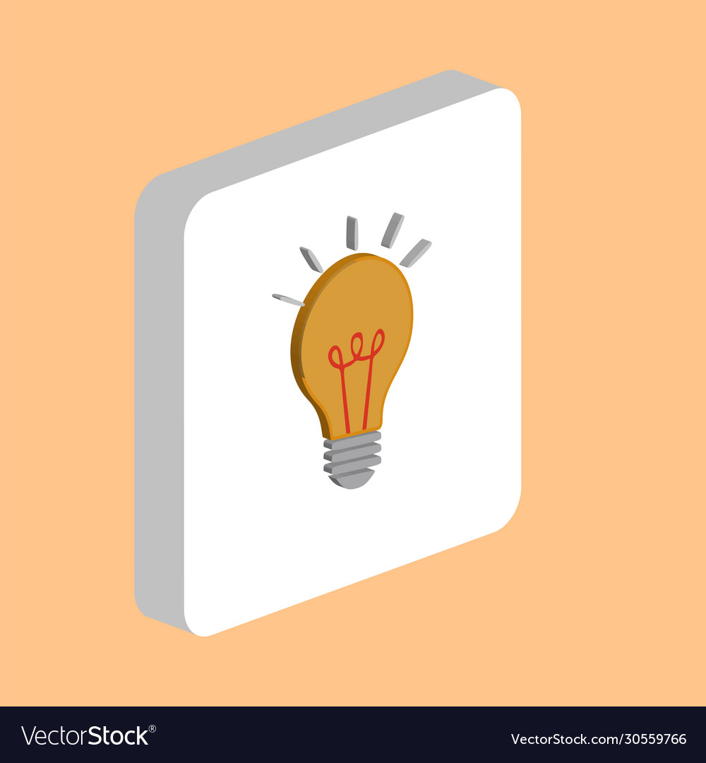 Light lamp computer symbol