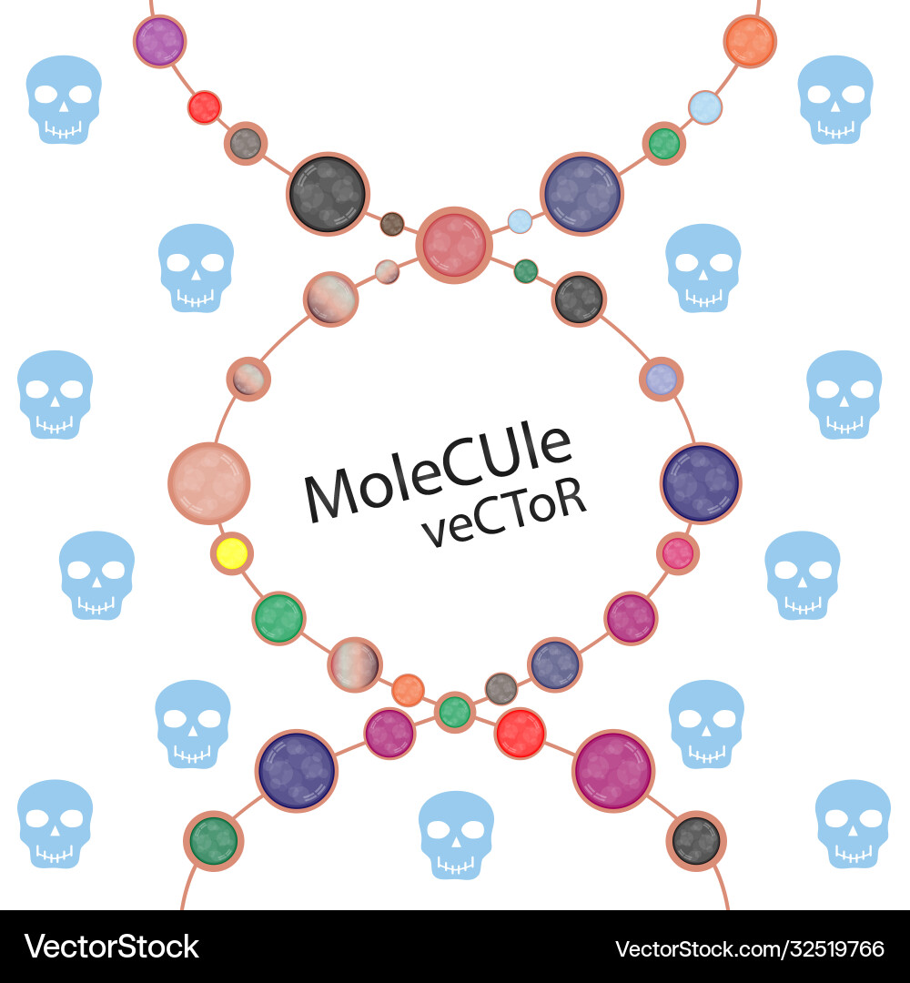 Molecules background eps 10 Royalty Free Vector Image