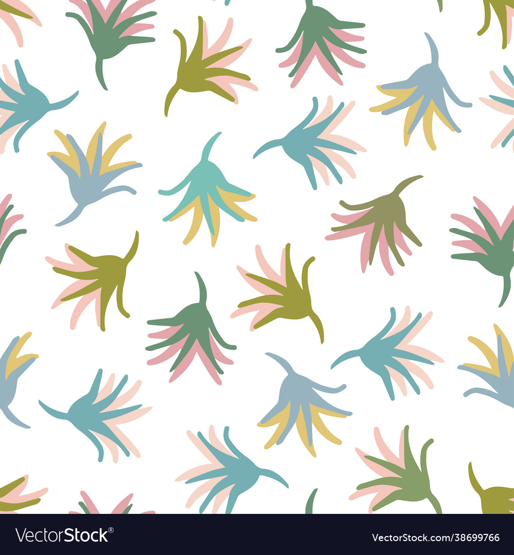 Seamless colorful design pattern botanical