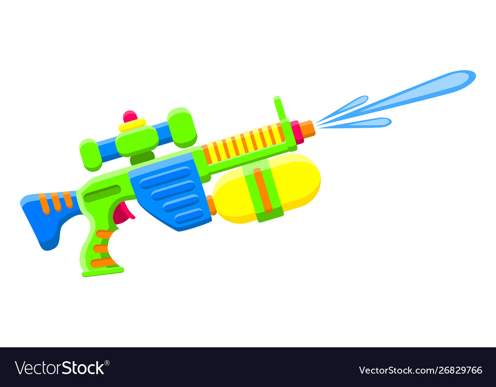 water gun shooting