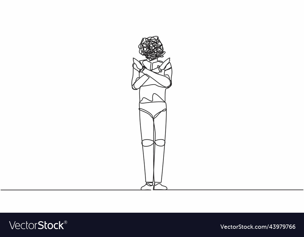 Single one line drawing robot with round