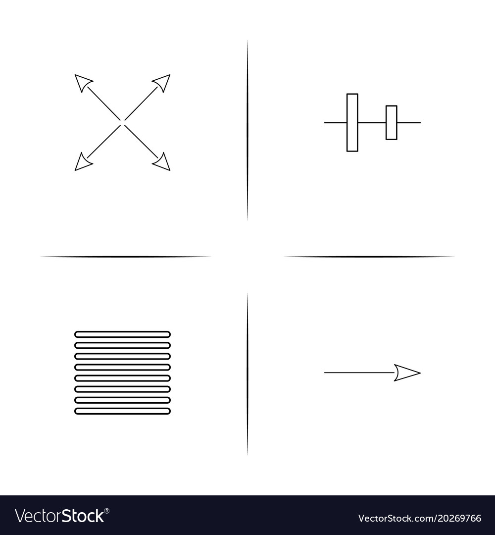 Web linear simple icon setoutline icons