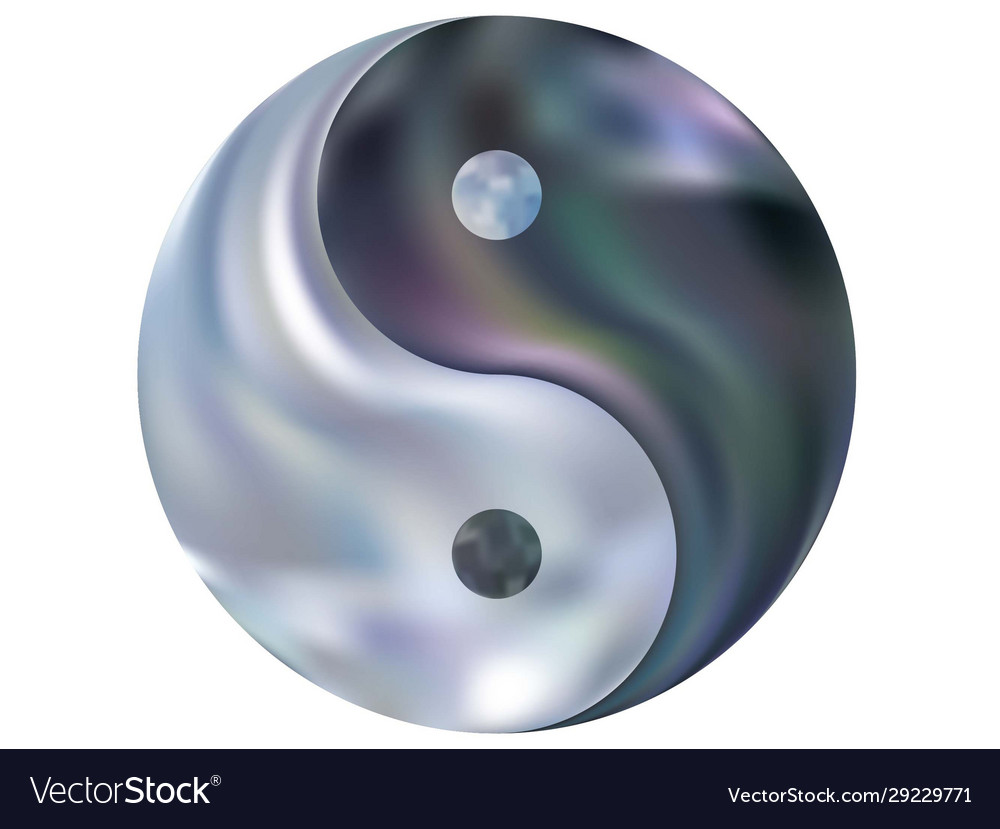 Blurred background in form yin yang vector image Blurred background in form yin yang