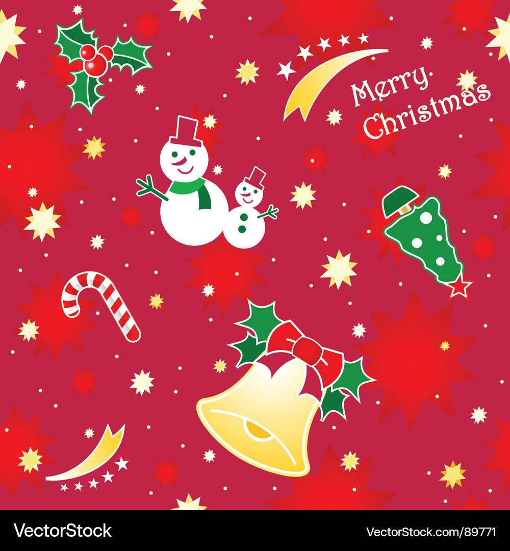 Christmas seamless pattern Royalty Free Vector Image