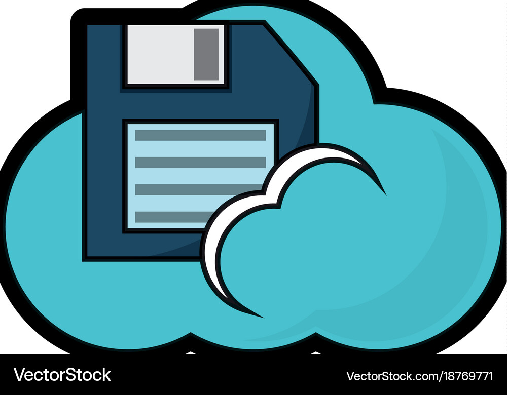 Cloud storage design concept Royalty Free Vector Image