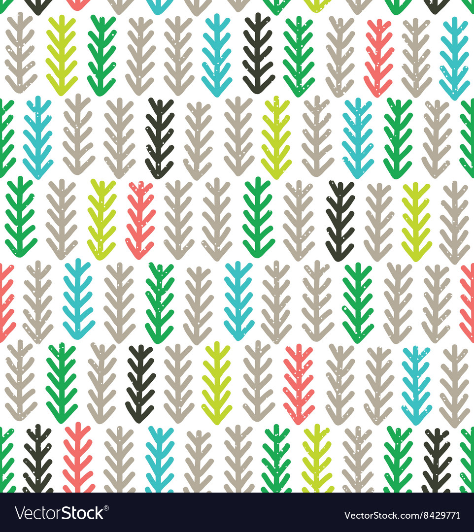 Fir Branches Seamless Pattern