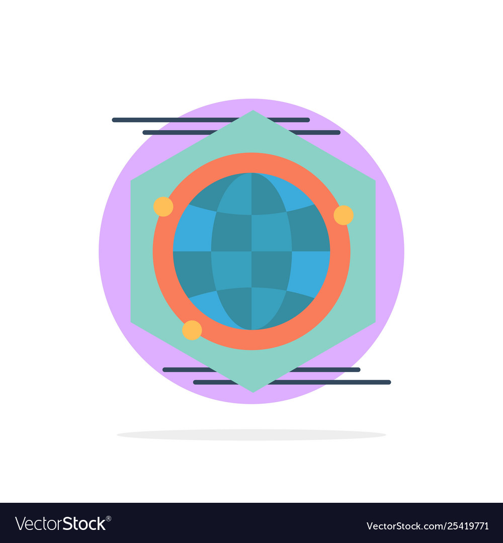Globe polygon space idea abstract circle vector image Globe polygon space idea abstract circle