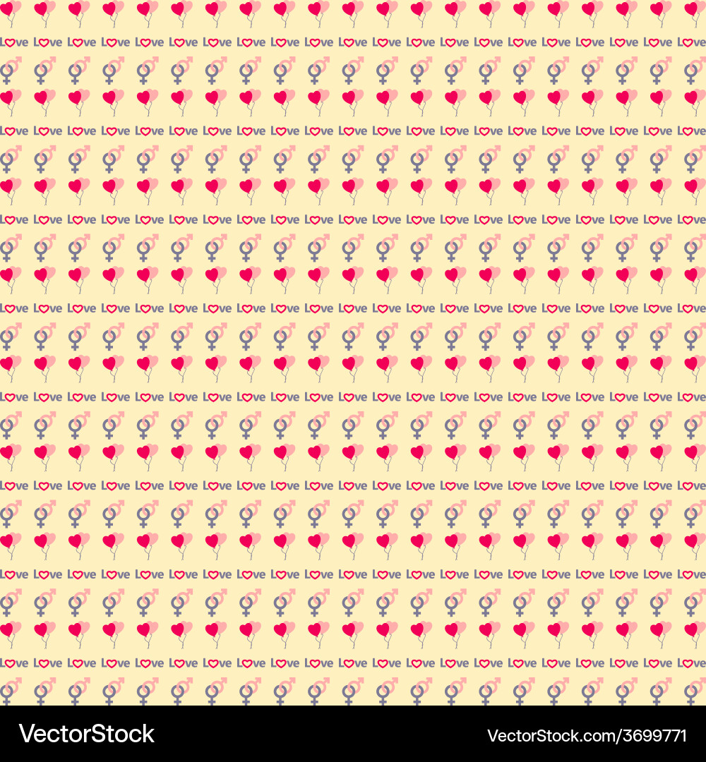 Love seamless pattern Royalty Free Vector Image