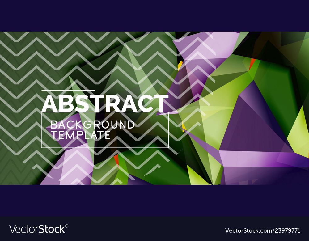Low poly design 3d triangular shape background vector image Low poly design 3d triangular shape background