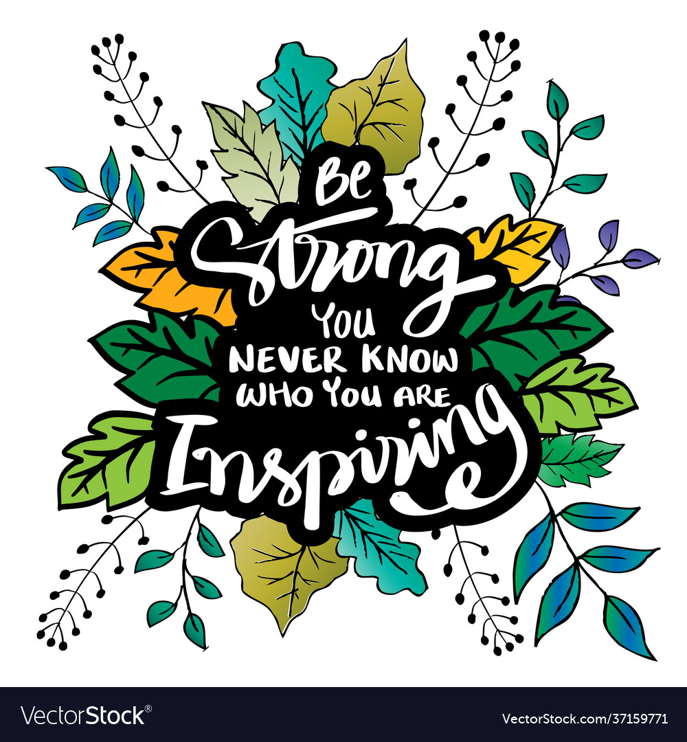 Motivational Quote - Be Strong