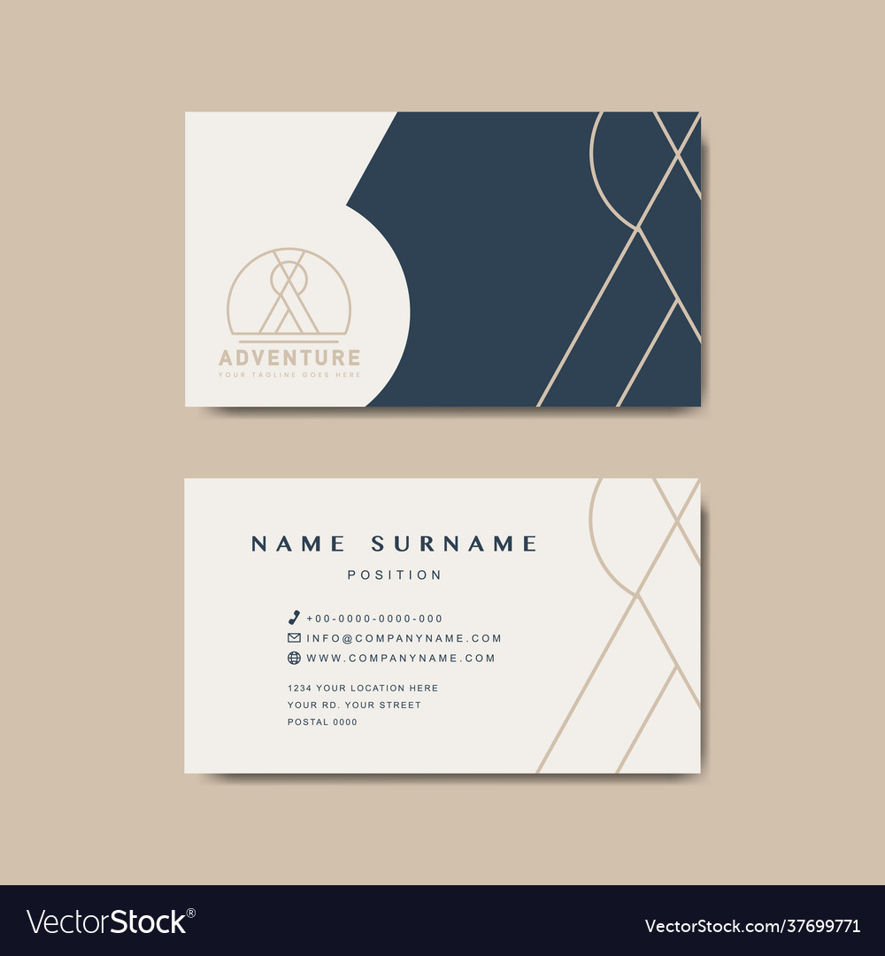 Premium business card design mockup