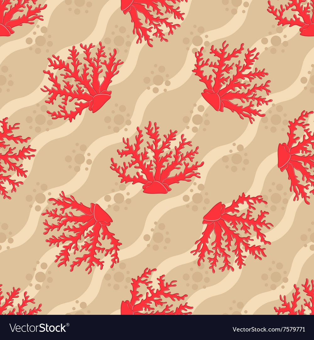 Seamless patterns with corals
