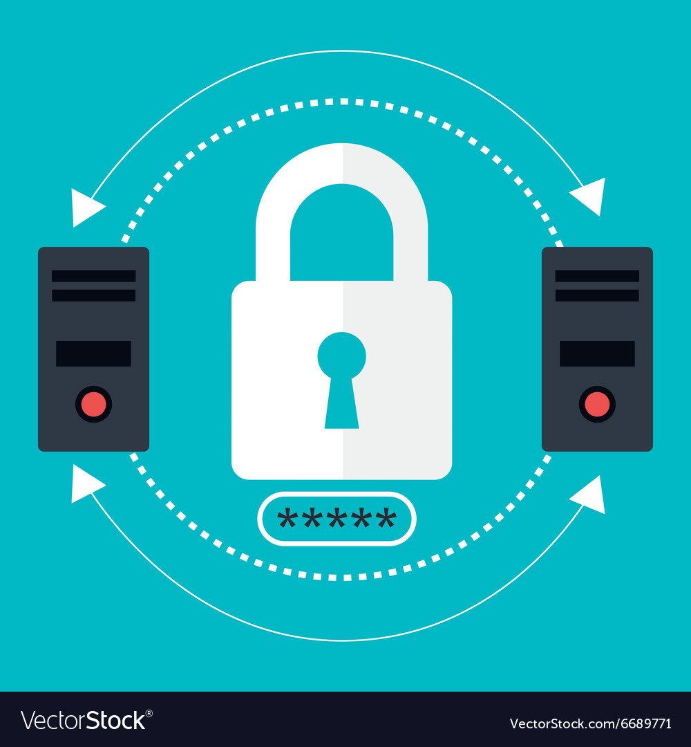 Security system and technologies graphic design