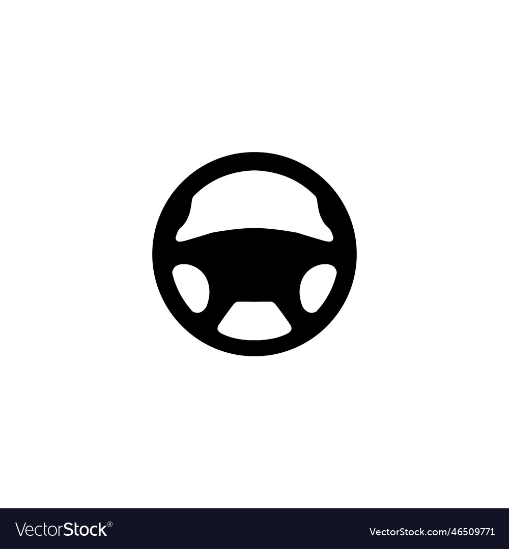 Steering wheel logo design template