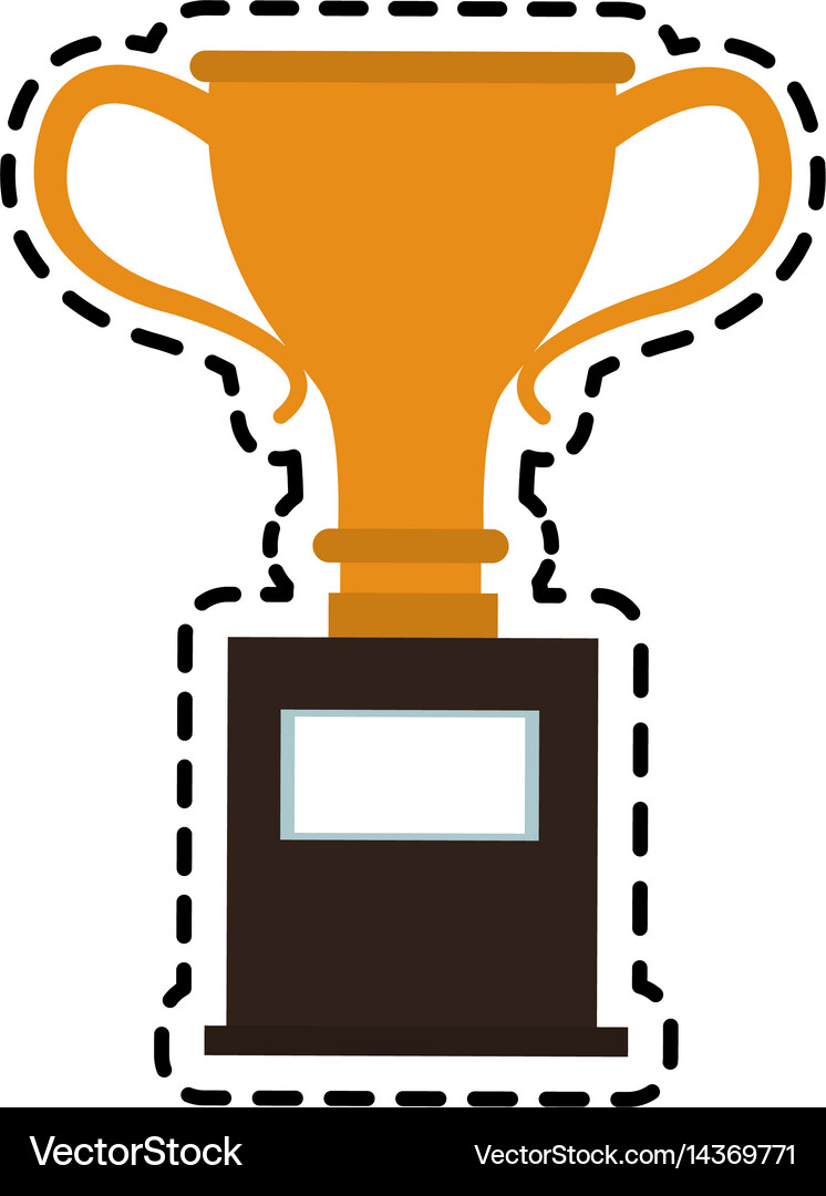 Trophy cup icon image Royalty Free Vector Image