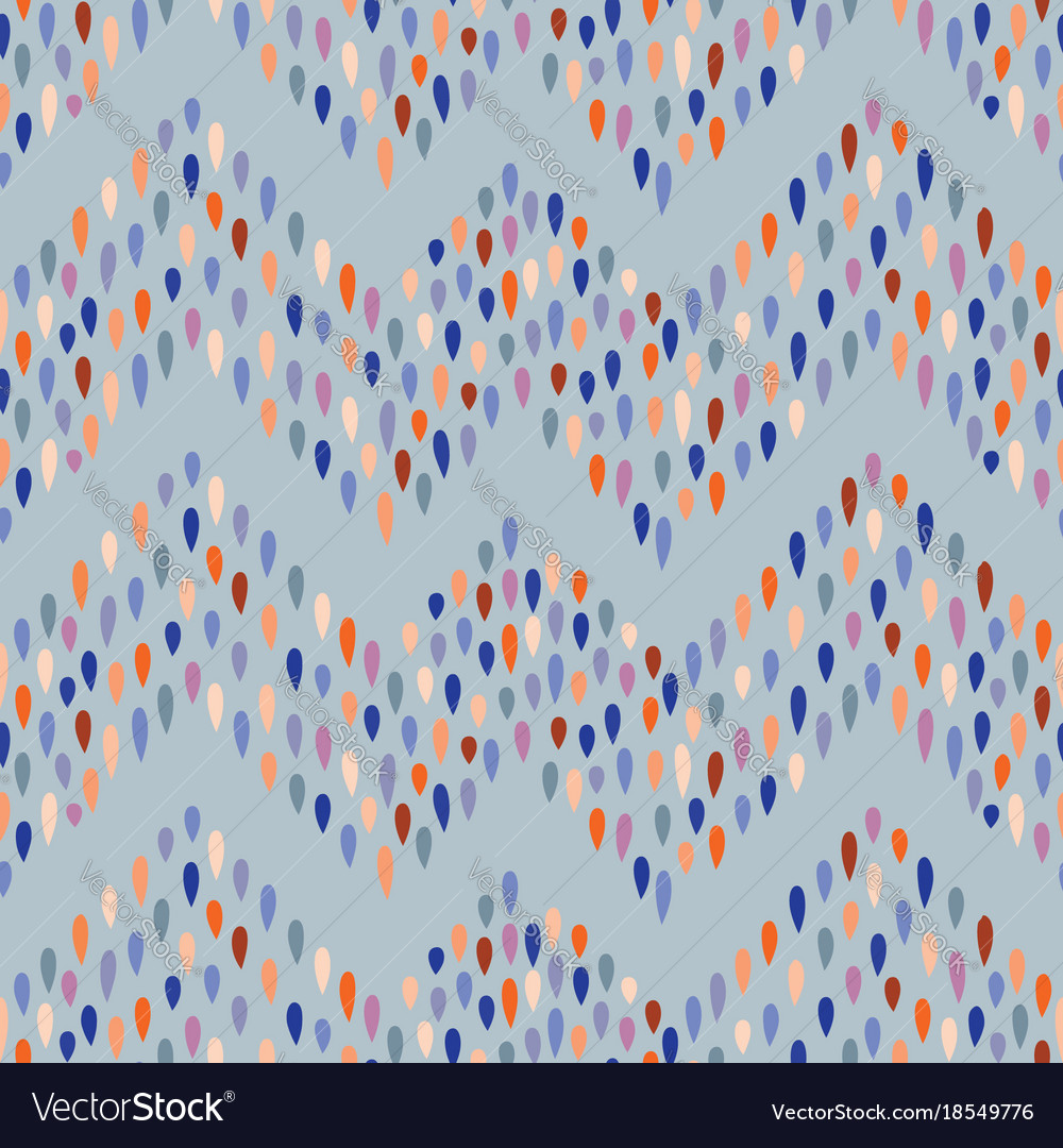 Abstract dot tiled pattern spot zig zag ornament