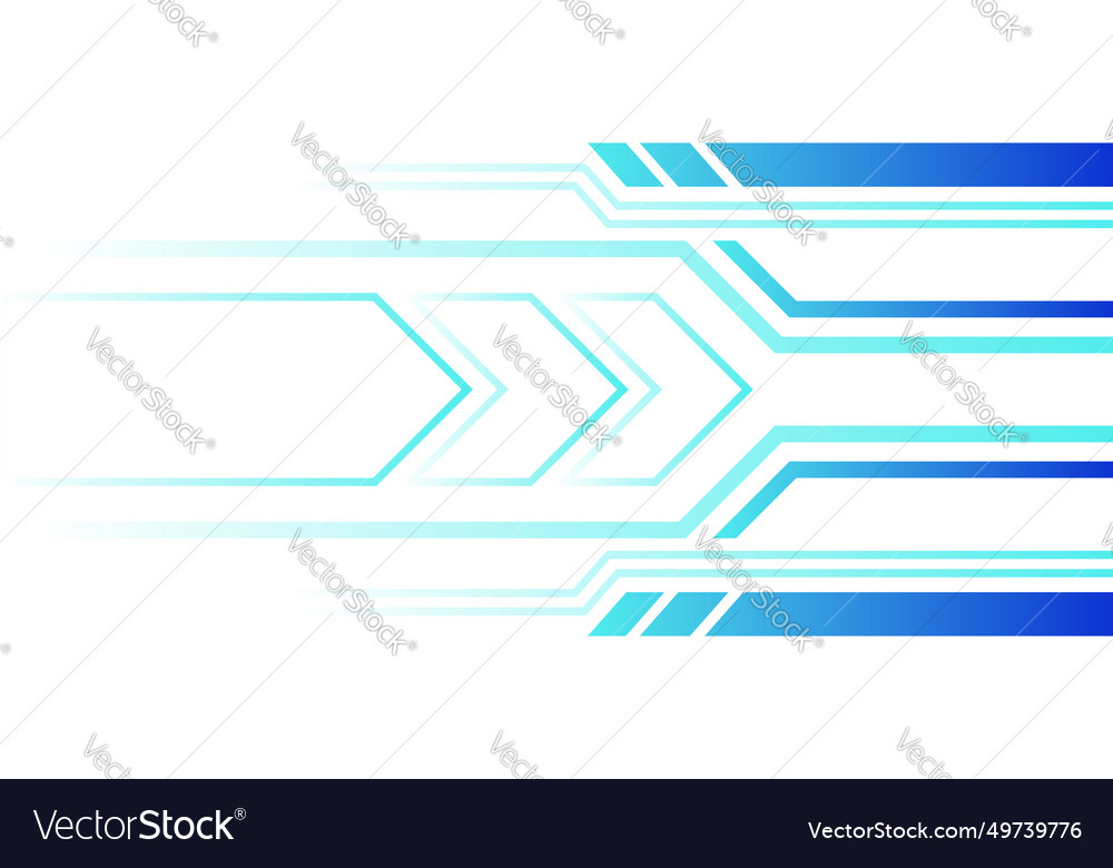 Abstract technology arrow blue lines gradient