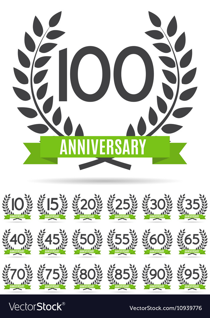 Big collection set of template logo anniversary