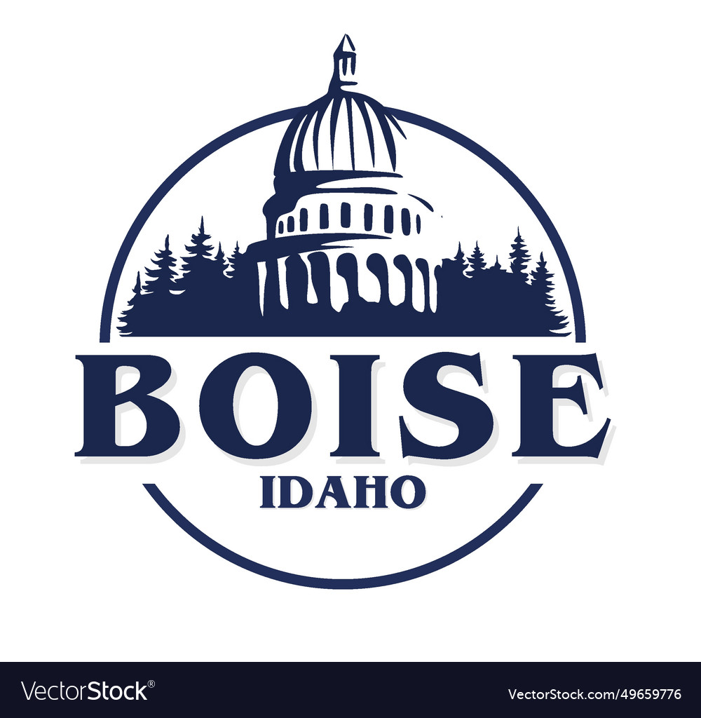 Boise idaho united states of america Royalty Free Vector