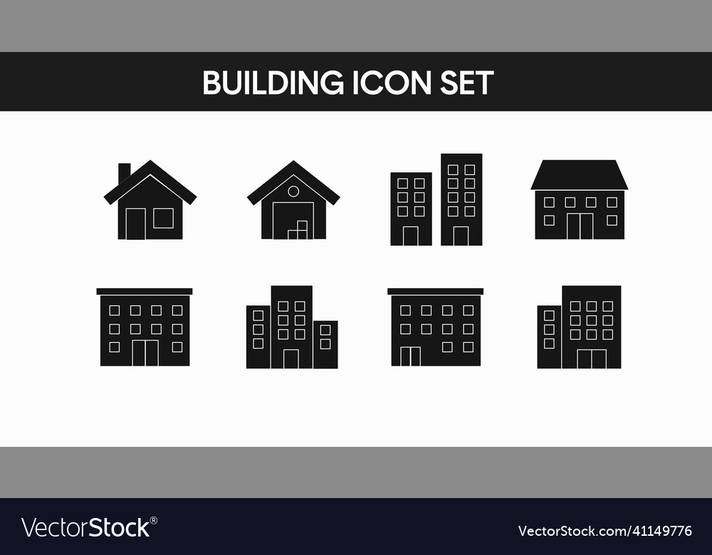 Building icon set