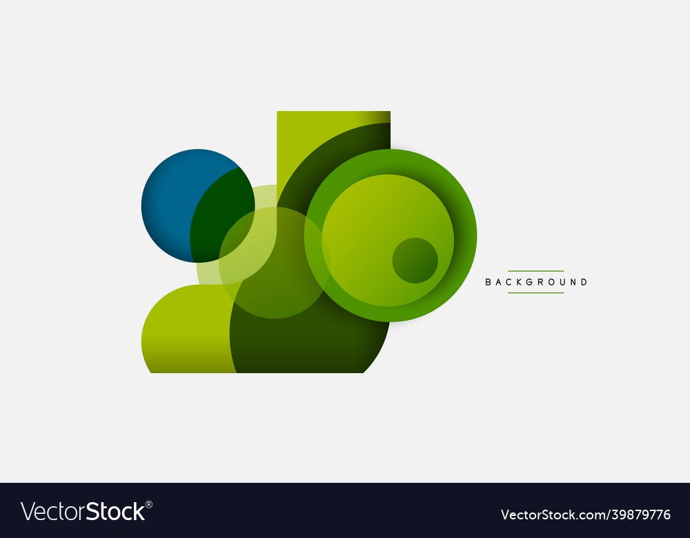 Circle and round shapes abstract background vector image Circle and round shapes abstract background