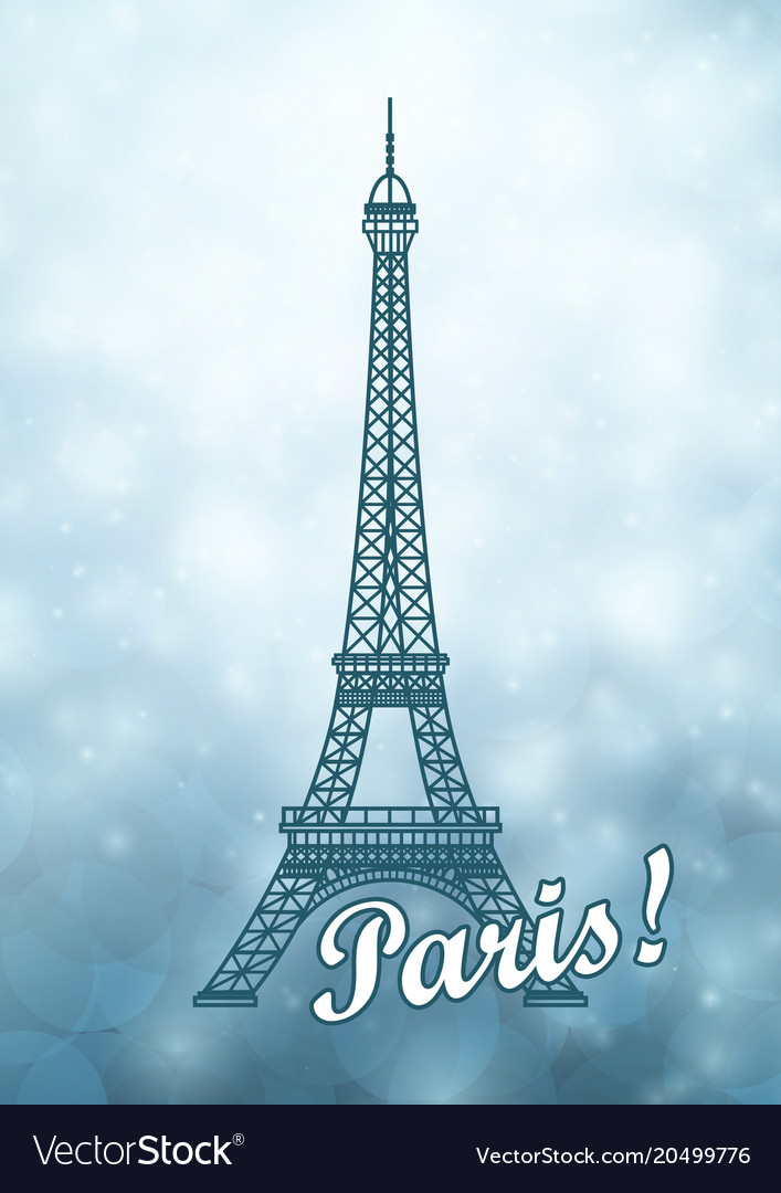 Eiffel tower isolated