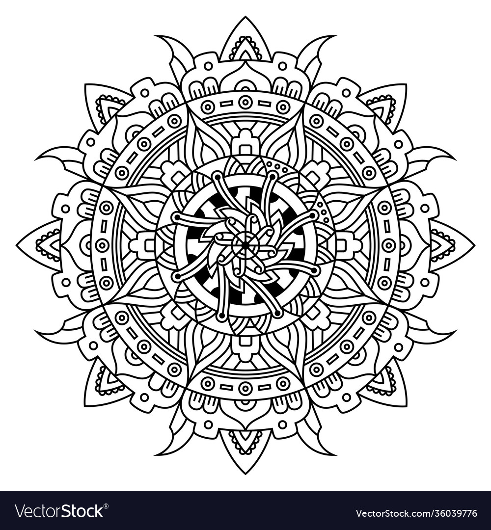Elegant Floral Mandala