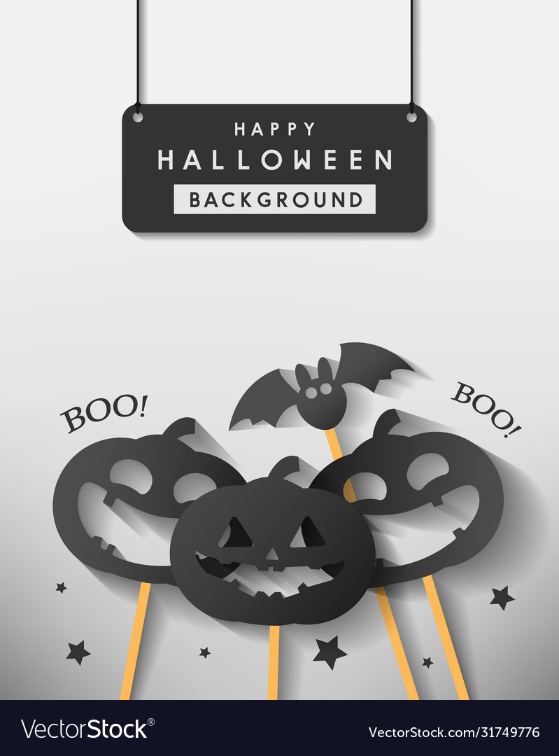 Happy Halloween Banner Design 2019 Royalty Free Vector Image