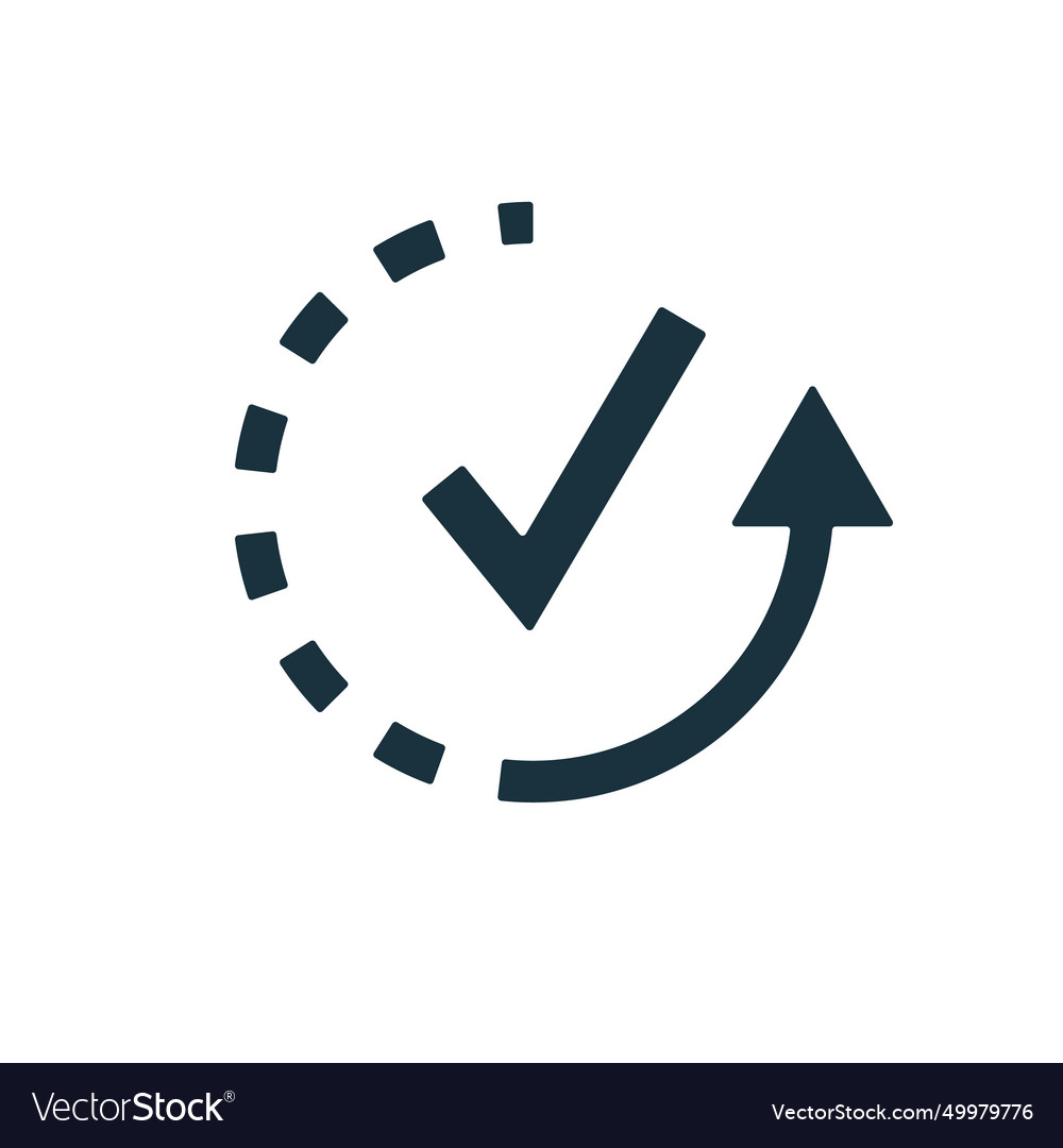 Progress icon simple creative element filled