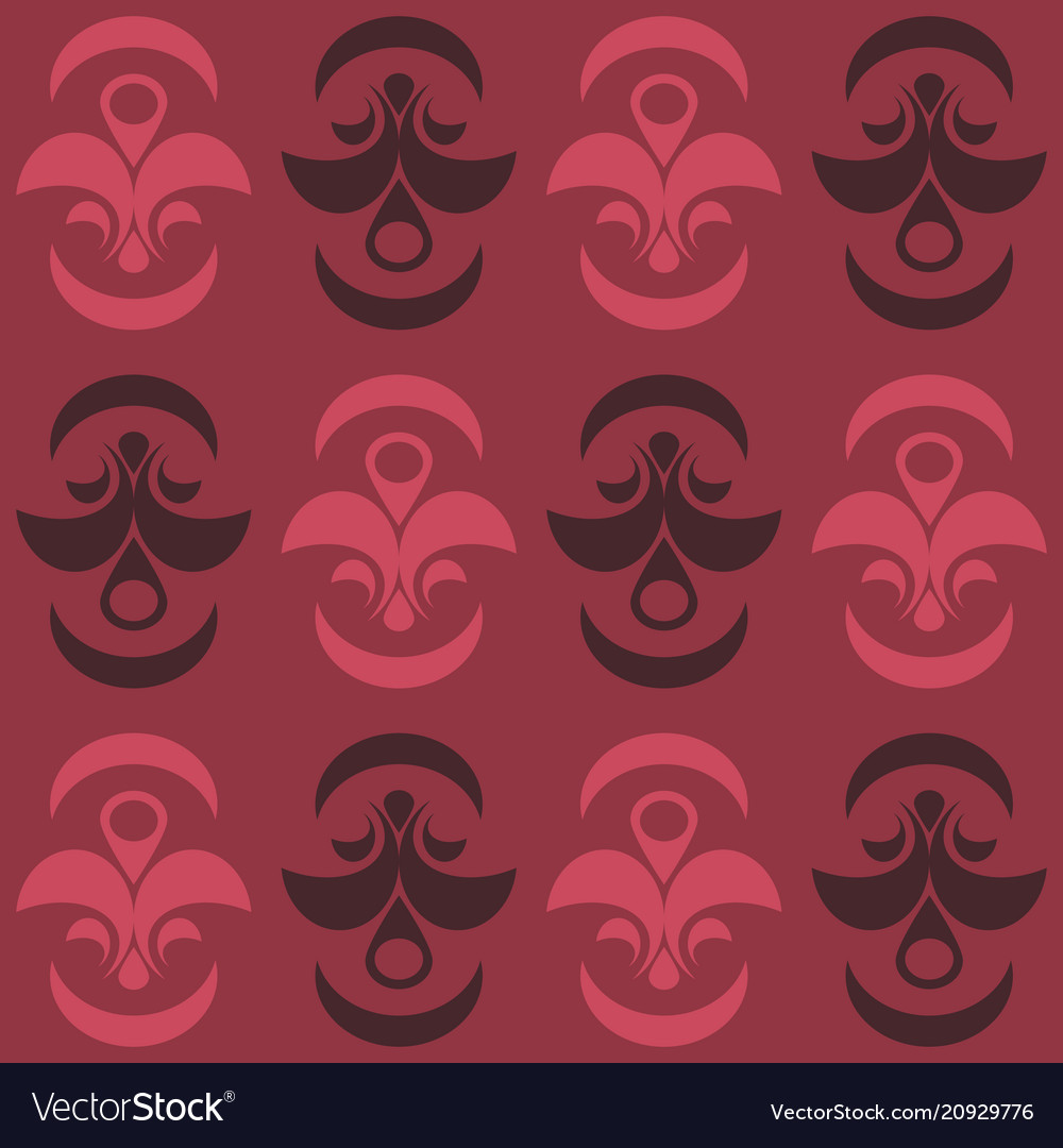 Seamless pattern on abstract theme