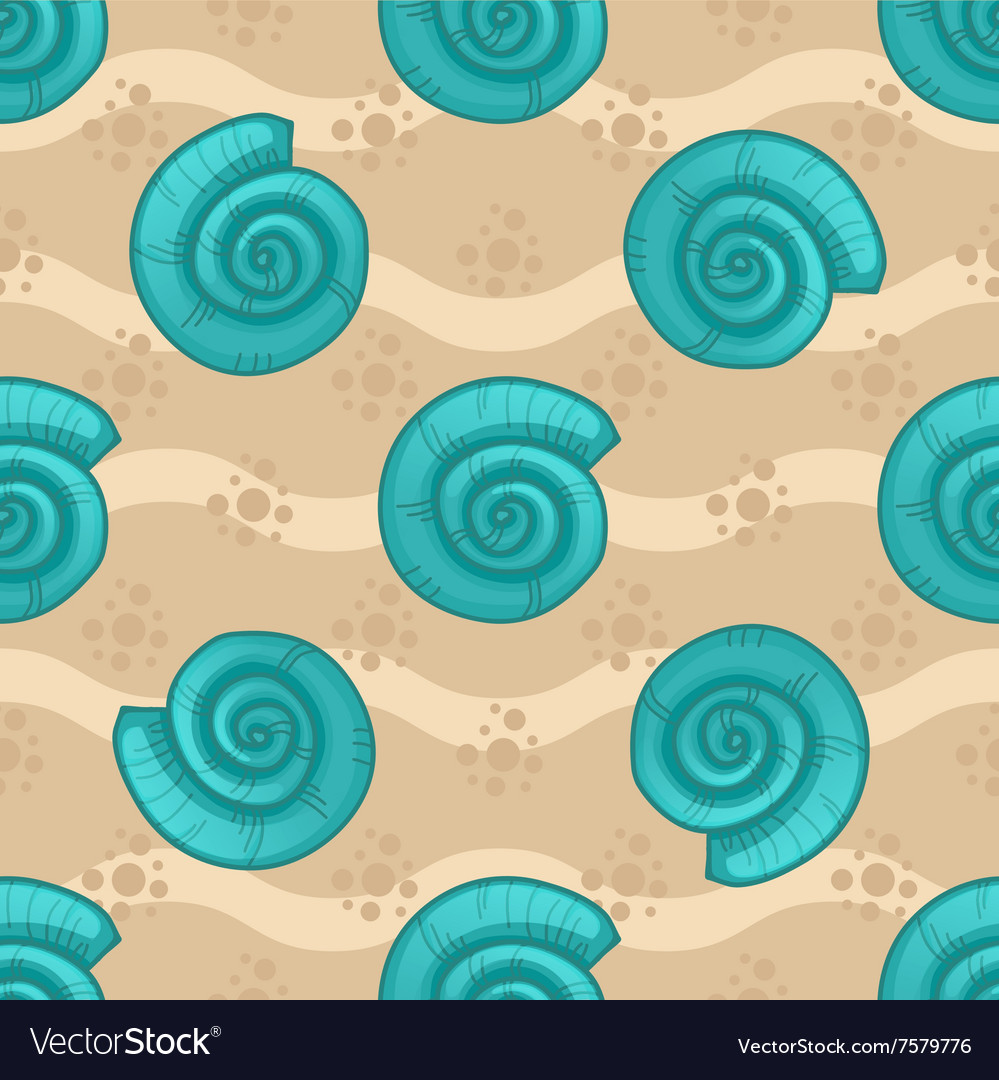 Seamless patterns with seashells