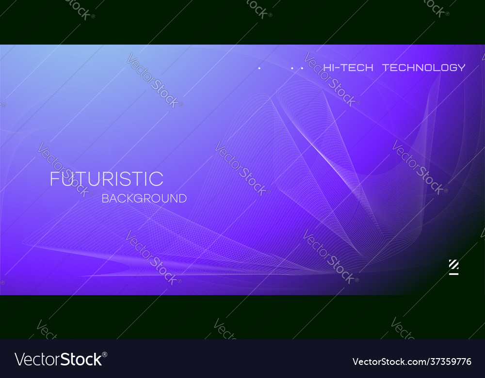 Wavy dynamic lines flowing particles abstract vector image Wavy dynamic lines flowing particles abstract