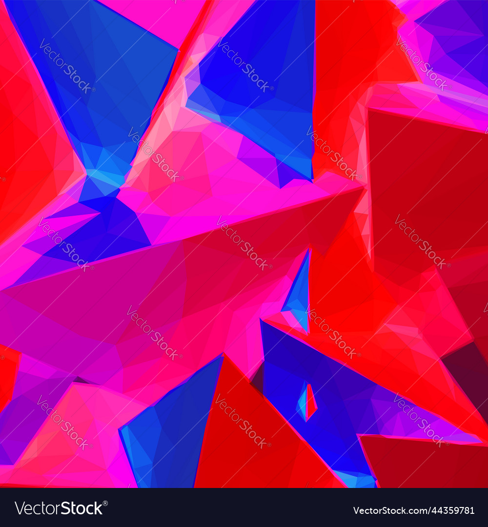 Abstract background with blue and red triangular vector image Abstract background with blue and red triangular