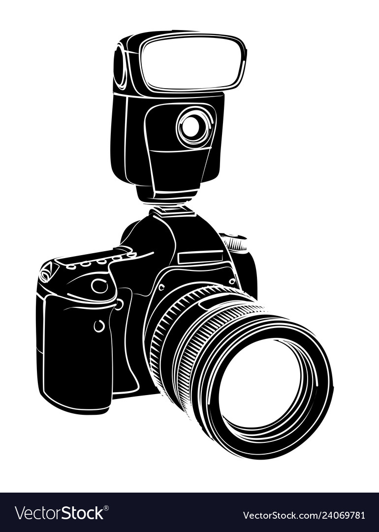 Camera Sketch with Flash