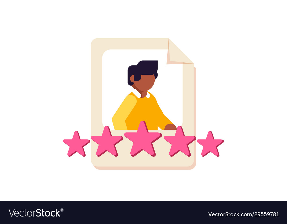 Clients review customer feedback user commens Vector Image Clients review customer feedback user commens