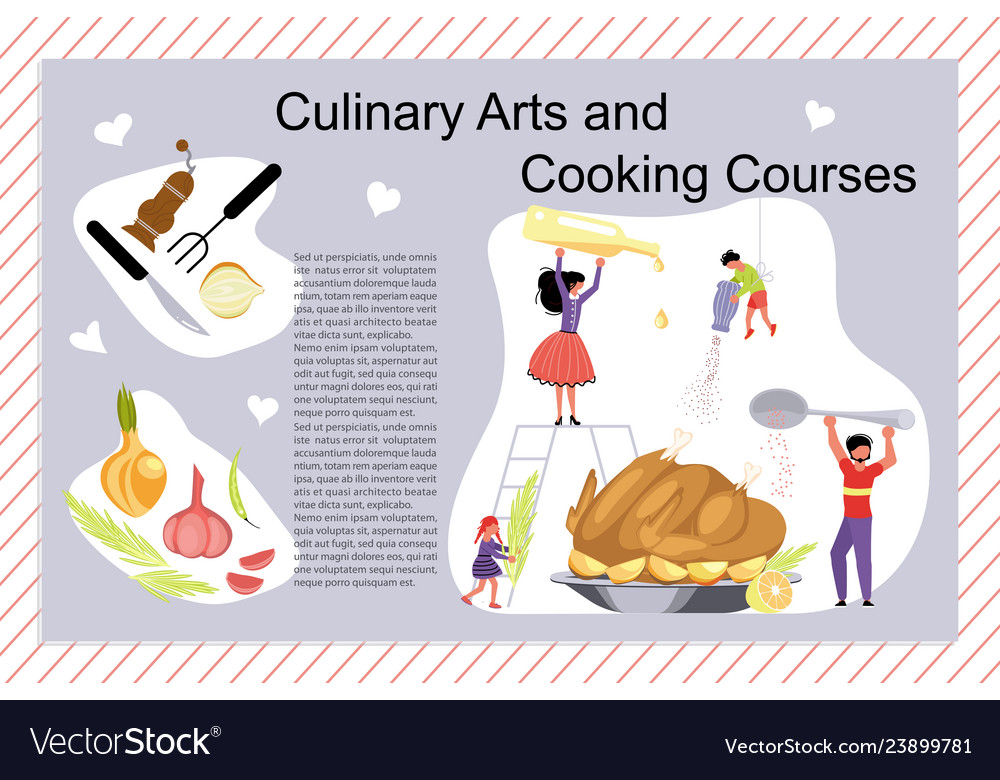 Culinary art and cooking courses poster