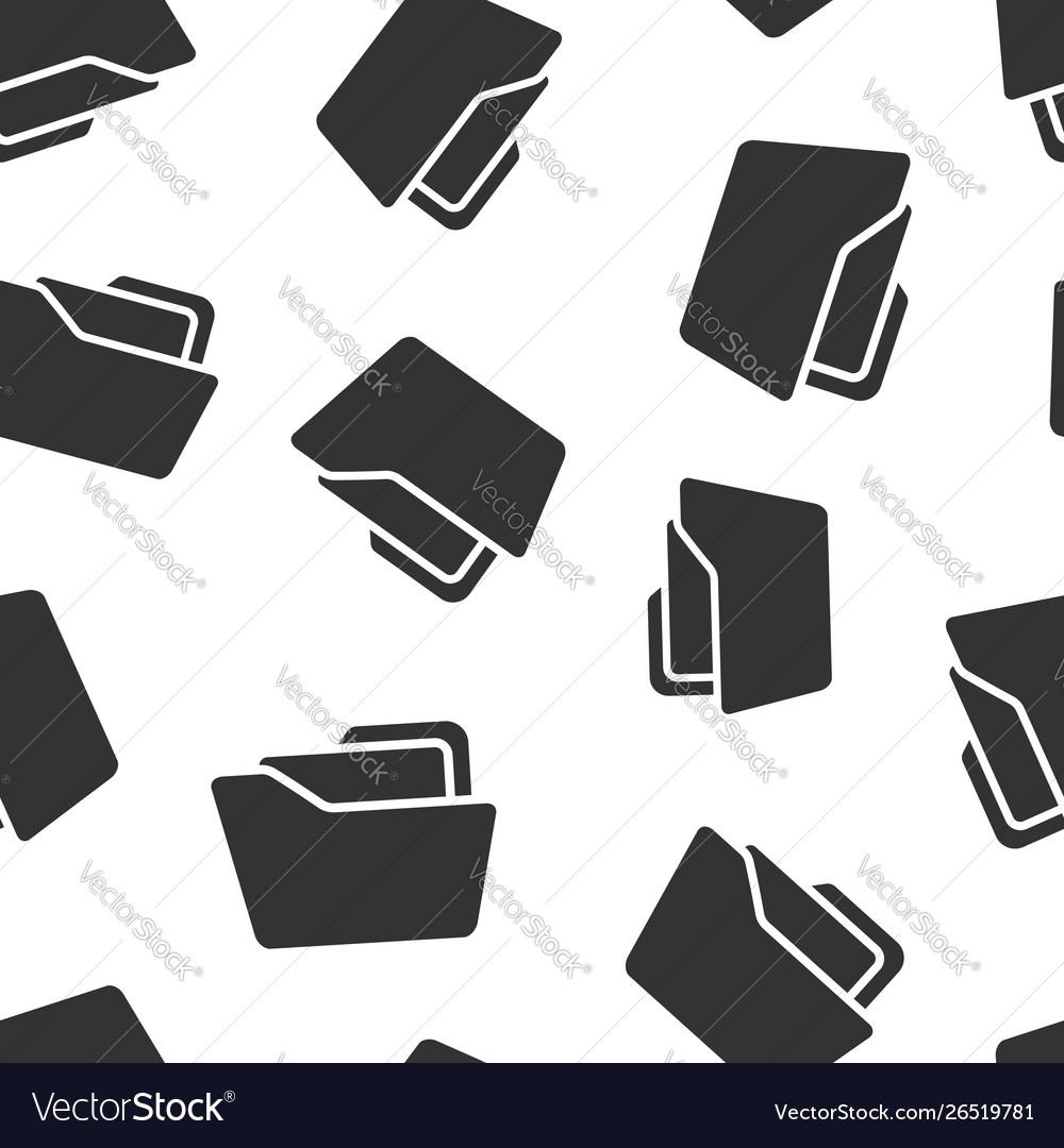 File folder icon seamless pattern background vector image File folder icon seamless pattern background