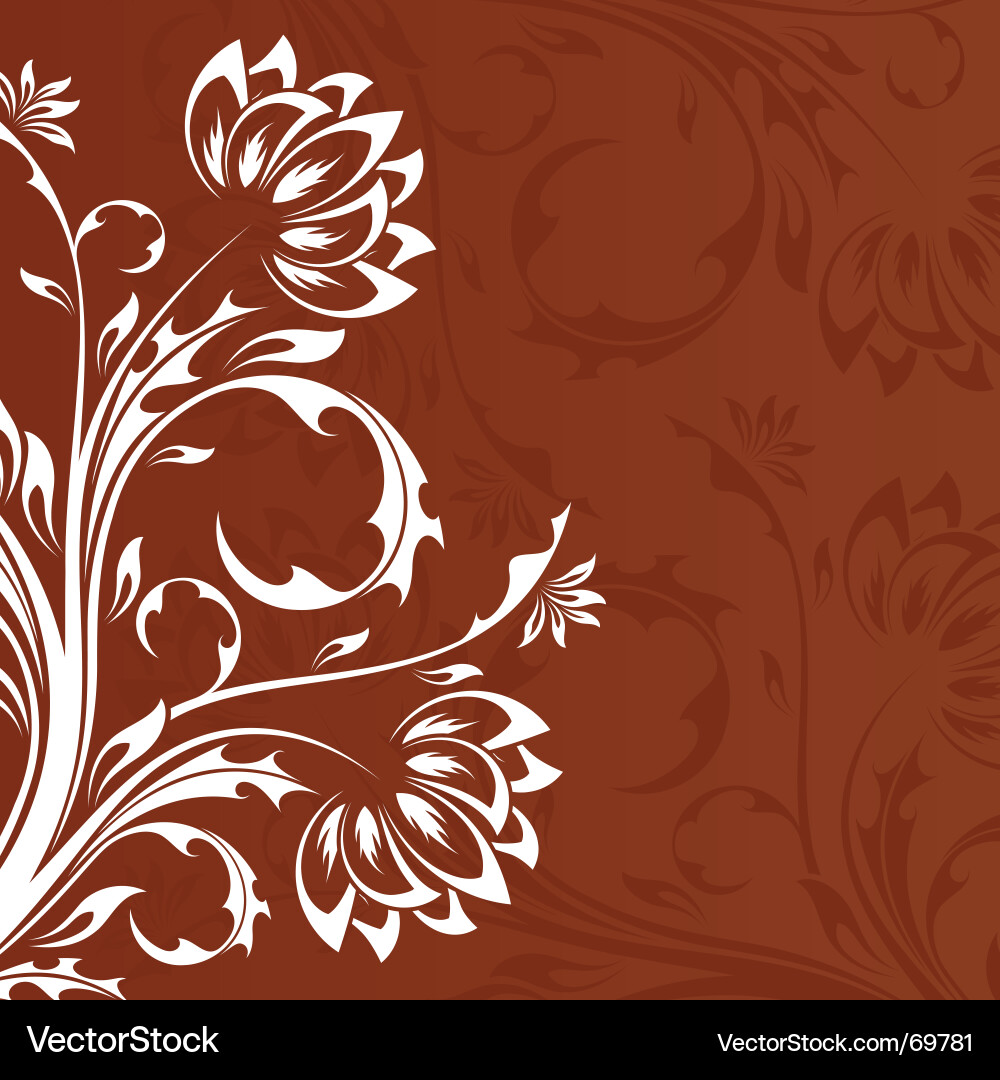 Floral background Royalty Free Vector Image - VectorStock