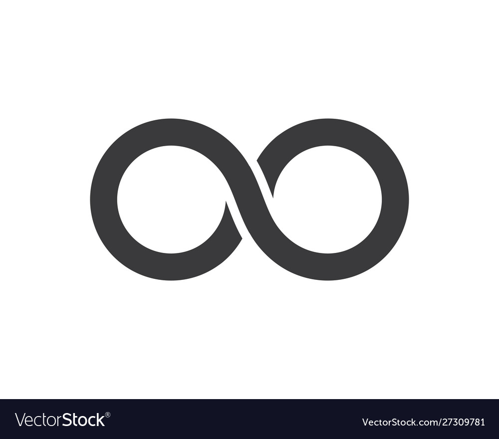 Infinity logo icon Royalty Free Vector Image - VectorStock