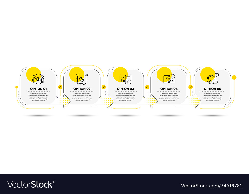 Instruction info technical algorithm vector image Instruction info technical algorithm