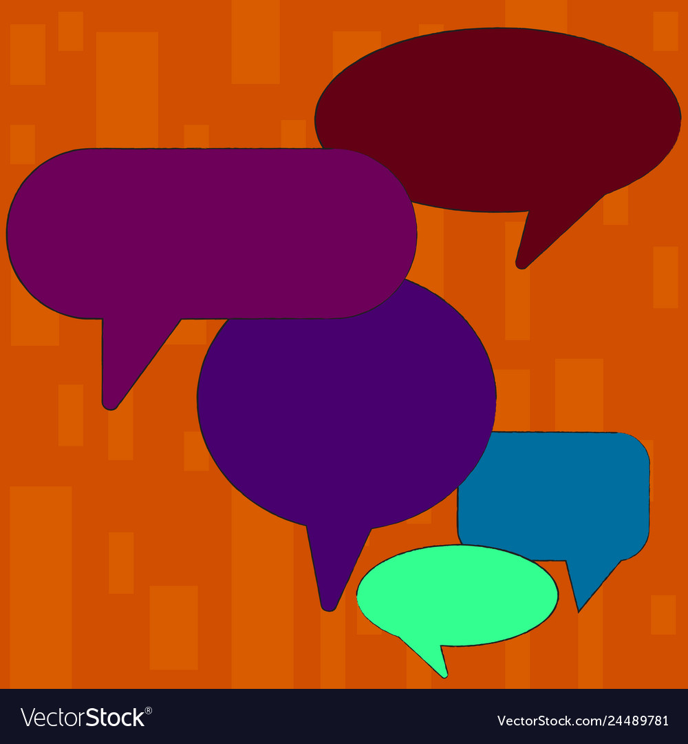 Many different shapes colorful blank speech bubble vector image Many different shapes colorful blank speech bubble