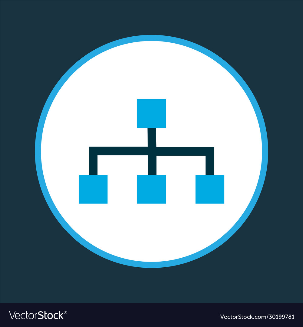 Network icon colored symbol premium quality Vector Image