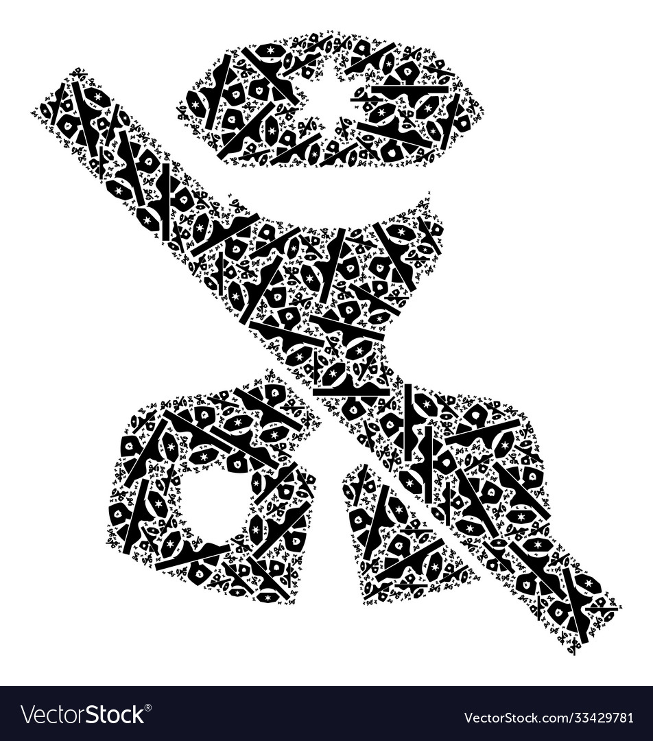 No police guard recursion composition Vector Image No police guard recursion composition