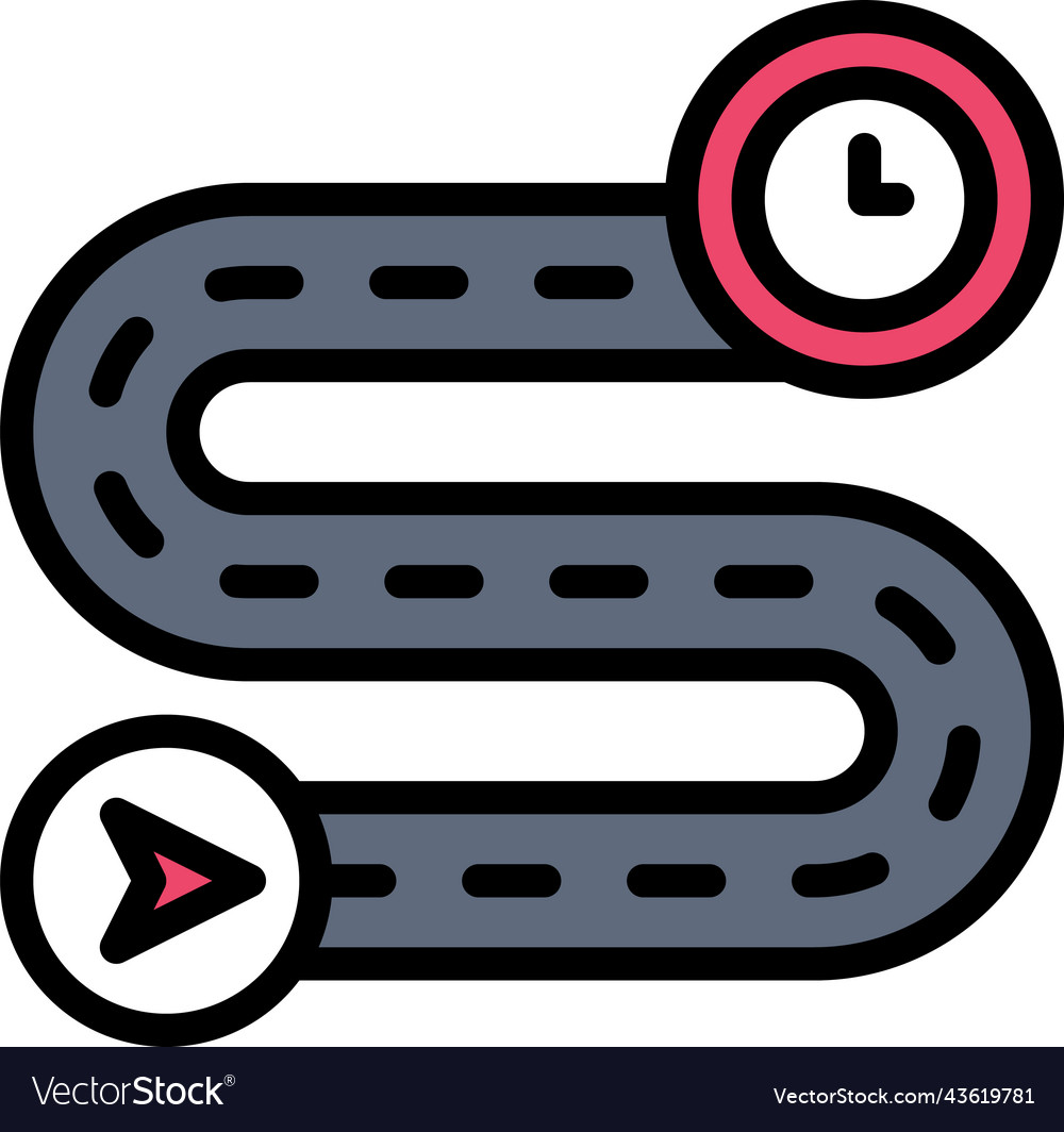 Route Map Navigation Icon