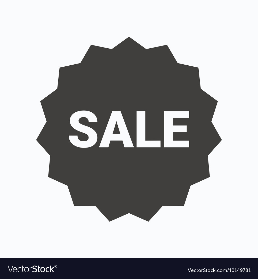 Sale Icon Special Offer Star Sign Royalty Free Vector Image