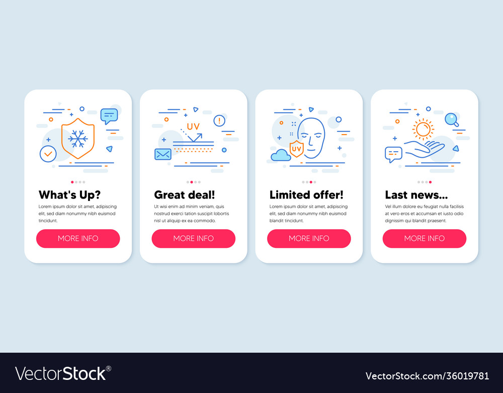 Set healthcare icons such as uv protection