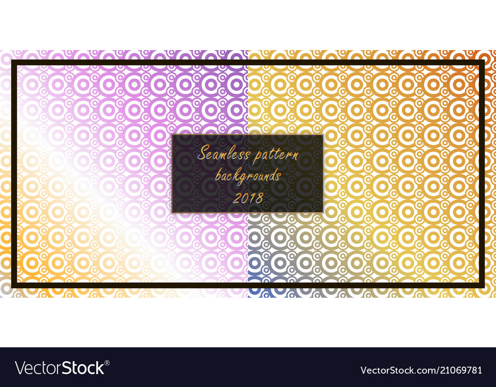 Set of seamless patterns repeating geometric vector image Set of seamless patterns repeating geometric