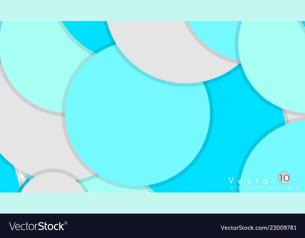 Simple and colorful circles background design vector image Simple and colorful circles background design