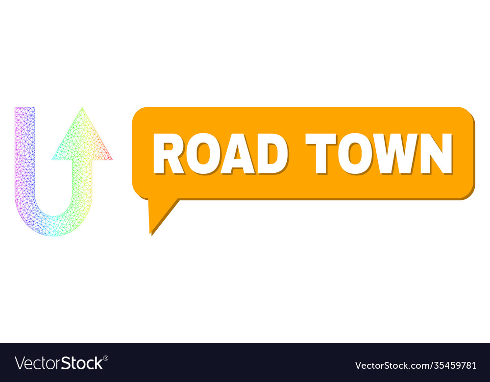 Spectrum network gradient turn forward icon vector image Spectrum network gradient turn forward icon